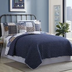 Buy ⌛ Amrapur Overseas Inc. King Laura Printed 3 Piece Quilt Set By Amrapur 🎁 -Greenland Home Fashions shop detail2AMRA053