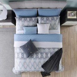 Hot Sale π King Langdon 10 Piece Reversible Comforter Set With Coverlet By Pacific Coast Textiles π 9 Hot Sale π King Langdon 10 Piece Reversible Comforter Set With Coverlet By Pacific Coast Textiles π -Greenland Home Fashions shop detail2AMRA216