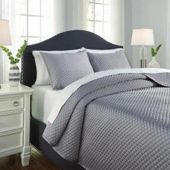 Coupon 🎉 King Dietrick 3 Piece Quilt Set By Signature Design By Ashley 😉 -Greenland Home Fashions shop detail2ASHY1659