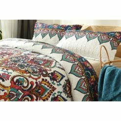 Cheapest 👏 Twin Earthy Meadow Quilted Bedspread Set By DaDa Bedding Collection 🎁 -Greenland Home Fashions shop detail2DADA051