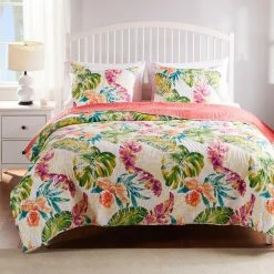 Flash Sale 🤩 Full/Double Greenland Home Tropics Reversible Quilt Set 🔔 -Greenland Home Fashions shop detail2GRNLD574
