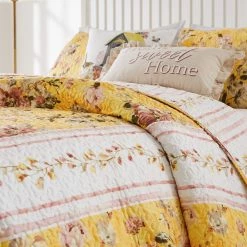 Outlet 🧨 King Barefoot Bungalow Finley Reversible Quilt Set 👍 -Greenland Home Fashions shop detail2GRNLD600