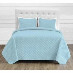 Best reviews of 🌟 California King Premium Ultra-Soft Diamond Stitched Lightweight Coverlet Set By Bare Home 🎉 -Greenland Home Fashions shop detail2JPEC004