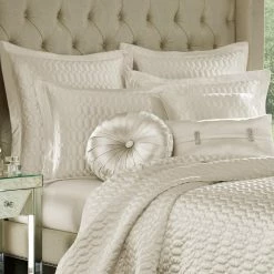 Promo ❤️ King Saranda Satin Quilted Coverlet By Five Queens Court 🛒 -Greenland Home Fashions shop detail2JQUN068