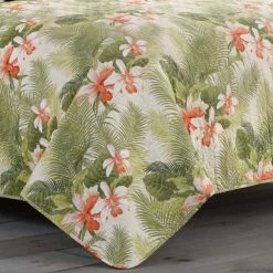 Wholesale 🌟 Queen Tommy Bahama Tropical Orchid Quilt Set 🧨 -Greenland Home Fashions shop detail2REVM134