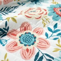 Budget ๐ King Lush Decor Cottage Core Ariana Flower Reversible Oversized Quilt Set- Blue/Dusty Pink-Full/Queen ๐ 13 Budget ๐ King Lush Decor Cottage Core Ariana Flower Reversible Oversized Quilt Set- Blue/Dusty Pink-Full/Queen ๐ -Greenland Home Fashions shop detail2TRIA1009