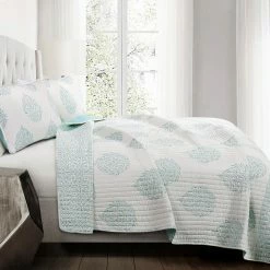 Best Pirce ๐ฏ King Teardrop Leaf 3 Piece Quilt Set By Lush Decor ๐ฅฐ 9 Best Pirce ๐ฏ King Teardrop Leaf 3 Piece Quilt Set By Lush Decor ๐ฅฐ -Greenland Home Fashions shop detail2TRIA751
