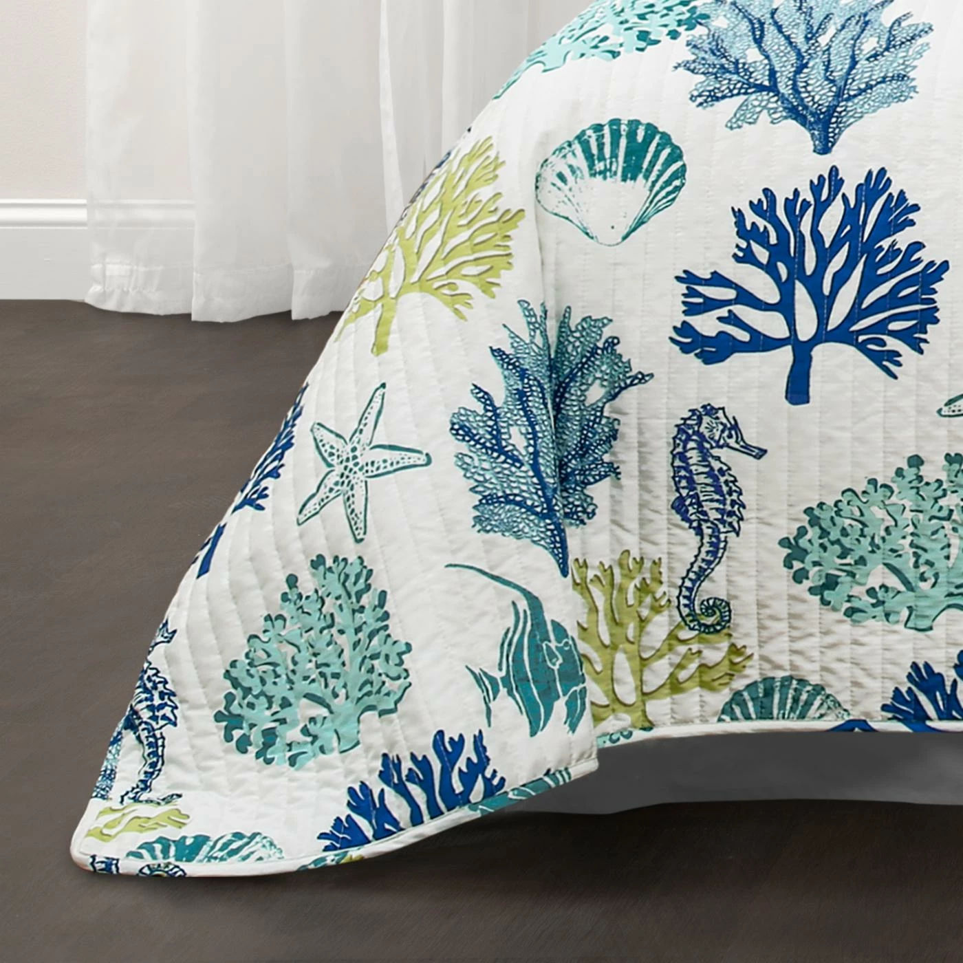 Wholesale π€© King Coastal Reef 3 Piece Quilt Set By Lush Decor β¨ 6 Wholesale π€© King Coastal Reef 3 Piece Quilt Set By Lush Decor β¨ - Image 4