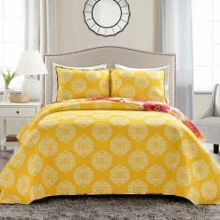 Cheapest ๐ King Leah 3 Piece Quilt Set By Lush Decor โ๏ธ 14 Cheapest ๐ King Leah 3 Piece Quilt Set By Lush Decor โ๏ธ -Greenland Home Fashions shop detail2TRIA983