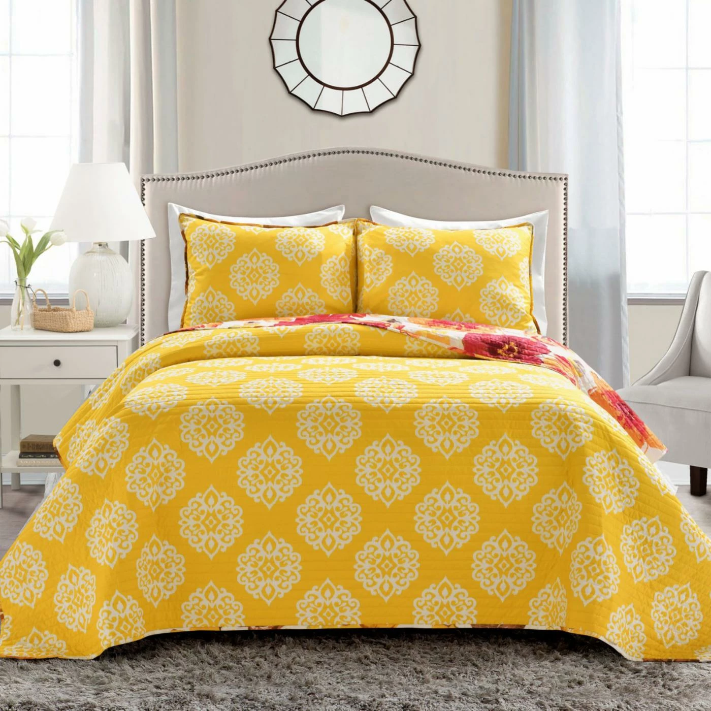 Cheapest ๐ King Leah 3 Piece Quilt Set By Lush Decor โ๏ธ 6 Cheapest ๐ King Leah 3 Piece Quilt Set By Lush Decor โ๏ธ - Image 4