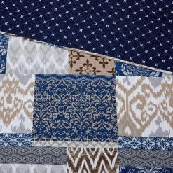 Buy ⌛ Amrapur Overseas Inc. King Laura Printed 3 Piece Quilt Set By Amrapur 🎁 -Greenland Home Fashions shop detail3AMRA053