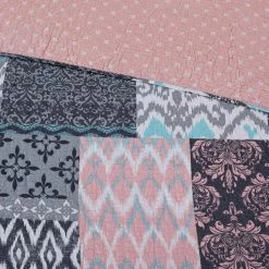 Outlet ✨ Amrapur Overseas Inc. Queen Sylvia Printed 3 Piece Quilt Set By Amrapur 👍 -Greenland Home Fashions shop detail3AMRA054