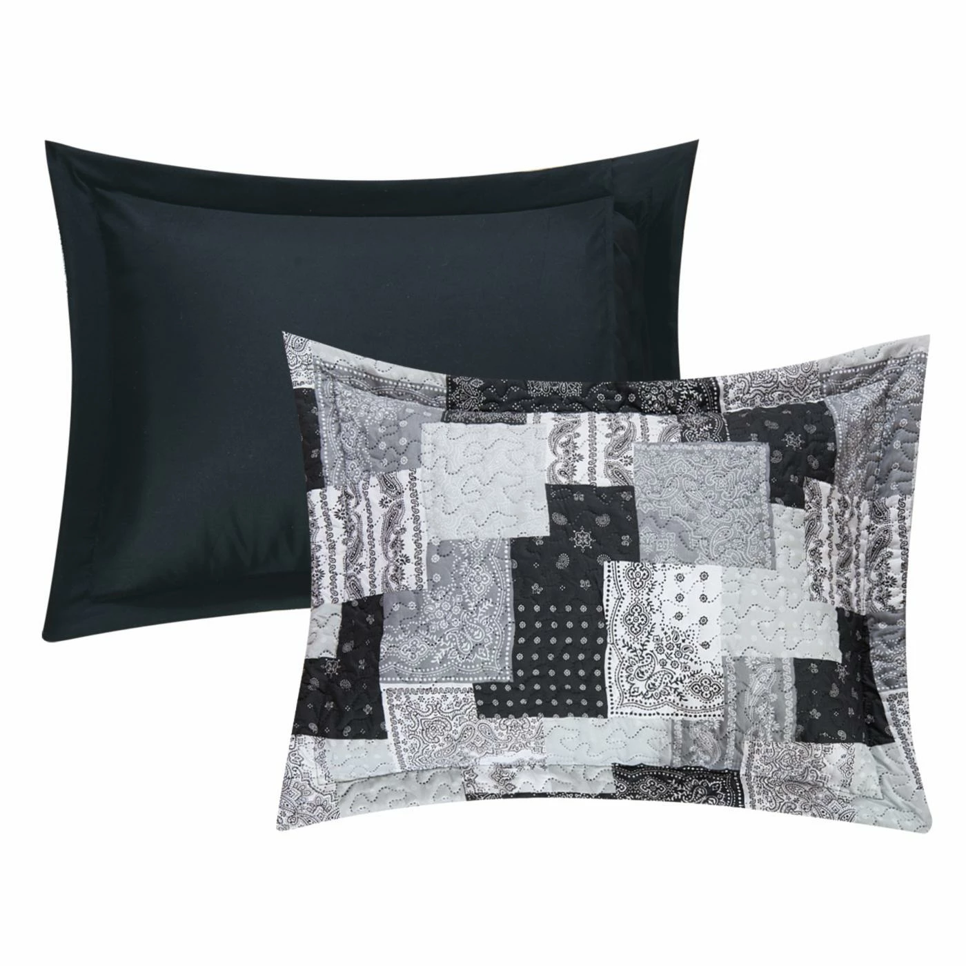 Discount π₯ King Viona Quilt Set Bed In A Bag By Chic Home π 8 Discount π₯ King Viona Quilt Set Bed In A Bag By Chic Home π - Image 6