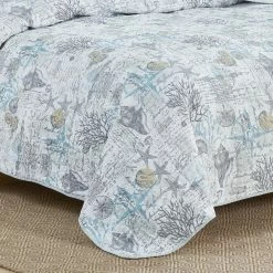 Best Sale 🌟 King Beach Bliss Quilt Set By Tommy Bahama 🧨 -Greenland Home Fashions shop detail3REVM669