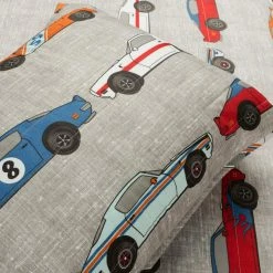 Coupon 🧨 Full/Double Lush Decor Race Cars Soft Reversible Oversized Quilt Set- Blue/Orange -Twin 🔔 -Greenland Home Fashions shop detail3TRIA1004