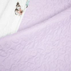 Best reviews of 😍 Queen Lush Decor Flutter Butterfly Oversized Quilt Set -Lilac -Twin 💯 -Greenland Home Fashions shop detail3TRIA1006