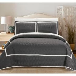 Flash Sale ✨ King Chic Home Marla Hotel Collection Quilt Set ⌛ -Greenland Home Fashions shop detail4CHIH145