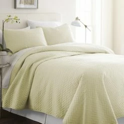 Budget 🎁 California King Brick Quilted Coverlet Set By Noble Linens 🔥 -Greenland Home Fashions shop detail4IENJ054
