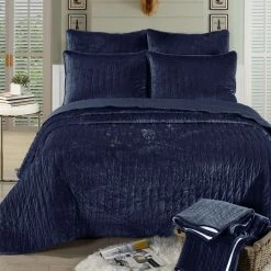 Buy 🌟 King Velvet Quilt Set By Brielle ⌛ -Greenland Home Fashions shop detail4ZORL021