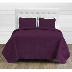 Best reviews of 🌟 California King Premium Ultra-Soft Diamond Stitched Lightweight Coverlet Set By Bare Home 🎉 -Greenland Home Fashions shop detail5JPEC004