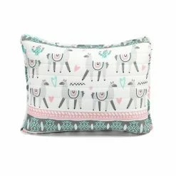 Deals 🔥 Queen Lush Decor Boho Llama Reversible Oversized Quilt Set- Pink/Aqua-Twin ✔️ -Greenland Home Fashions shop detail5TRIA1010