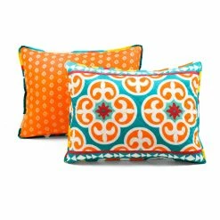 Best Sale 👏 King Lush Decor Boho Floral Reversible Oversized Quilt Set - Turquoise/Orange - Full/Queen 🌟 -Greenland Home Fashions shop detail5TRIA1027