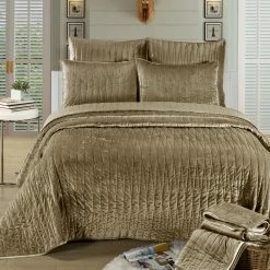 Buy 🌟 King Velvet Quilt Set By Brielle ⌛ -Greenland Home Fashions shop detail6ZORL021
