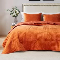 Best Pirce ⌛ King Barefoot Bungalow Riviera Velvet Oversized Quilt Set 🛒 -Greenland Home Fashions shop detail7GRNLD591