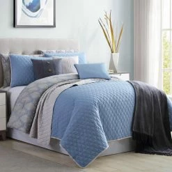 Hot Sale π King Langdon 10 Piece Reversible Comforter Set With Coverlet By Pacific Coast Textiles π 8 Hot Sale π King Langdon 10 Piece Reversible Comforter Set With Coverlet By Pacific Coast Textiles π -Greenland Home Fashions shop detailAMRA216