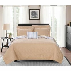 Best Sale 🔥 King Bastille Quilt Set Bed In A Bag By Chic Home 🧨 -Greenland Home Fashions shop detailCHIH804