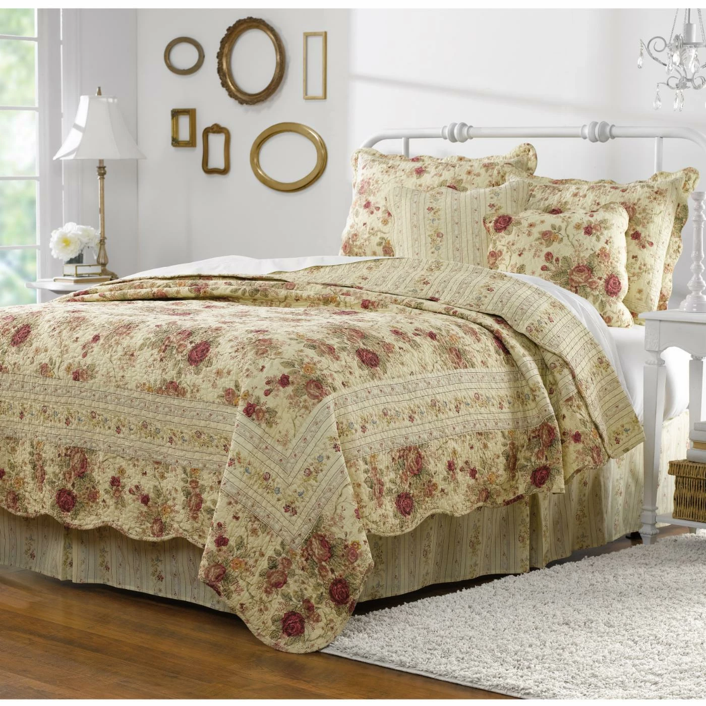 Buy π King Greenland Home Fashions Antique Rose - Quilt Set Includes Bonus 18 In. Pillow β€οΈ 5 Buy π King Greenland Home Fashions Antique Rose - Quilt Set Includes Bonus 18 In. Pillow β€οΈ - Image 3