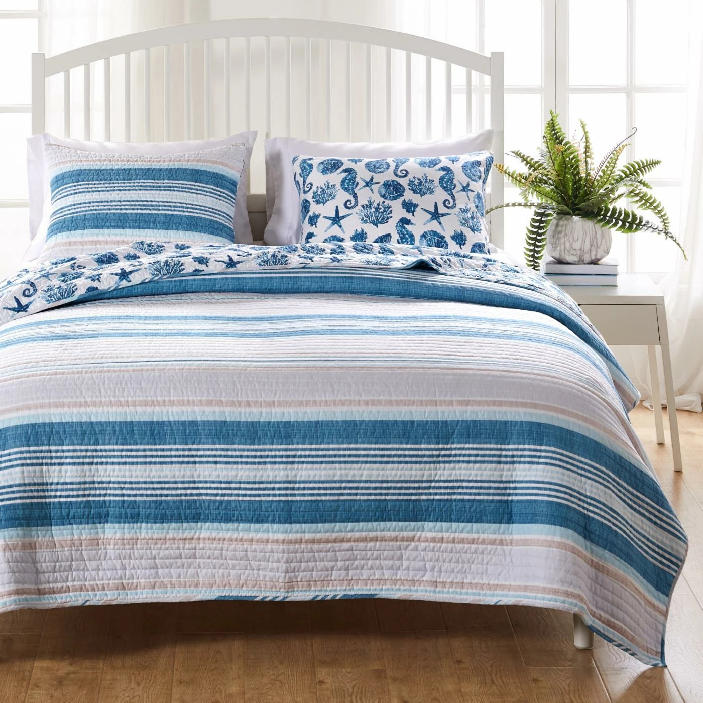 Coupon โญ King Greenland Home Pebble Beach Reversible Quilt Set ๐ 5 Coupon โญ King Greenland Home Pebble Beach Reversible Quilt Set ๐ - Image 3