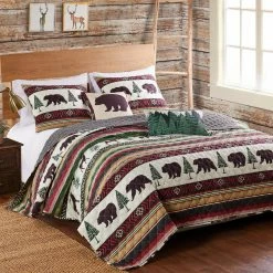 Best Sale 🌟 King Barefoot Bungalow Yosemite Reversible Quilt Set 🛒 -Greenland Home Fashions shop detailGRNLD589
