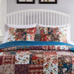 Cheapest 👍 Queen Barefoot Bungalow Poetry Oversized Quilt Set ⭐ -Greenland Home Fashions shop detailGRNLD592