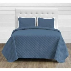 Best reviews of 🌟 California King Premium Ultra-Soft Diamond Stitched Lightweight Coverlet Set By Bare Home 🎉 -Greenland Home Fashions shop detailJPEC004