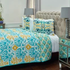 Top 10 ✔️ King Merriweather Quilt By Rizzy Home 🎁 -Greenland Home Fashions shop detailRIZ1462