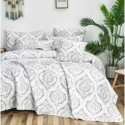Cheapest ⌛ California King Austere Gray Moon Sky 3 Piece Reversible Quilt Set By Tache Home Fashion 💯 -Greenland Home Fashions shop detailTACH023