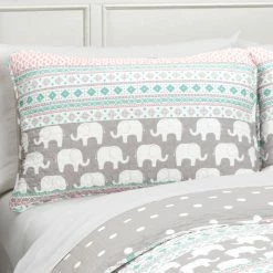 Flash Sale 🛒 Twin Elephant Stripe Quilt Set By Lush Decor 👍 -Greenland Home Fashions shop detailTRIA463