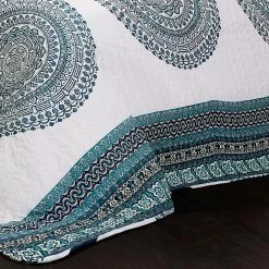 Cheapest 😍 King Shaila Medallion Quilt Set By Lush Decor ✔️ -Greenland Home Fashions shop detailTRIA704