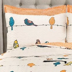 Deals ⭐ King Rowley Birds 7 Piece Quilt Set By Lush Decor 🧨 -Greenland Home Fashions shop detailTRIA745