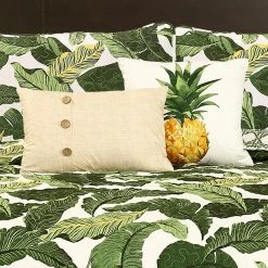Coupon 😉 King Tropical Paradise 5 Piece Quilt Set By Lush Decor 🌟 -Greenland Home Fashions shop detailTRIA749