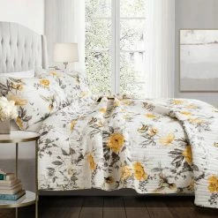 Coupon 😉 King Penrose Floral Quilt Set By Lush Decor 🥰 -Greenland Home Fashions shop detailTRIA890
