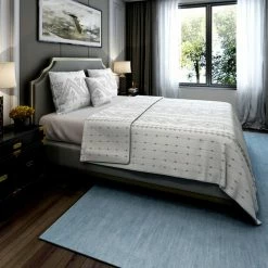 Top 10 ⭐ King Polyester Cross Stitch Quilt Set By Brielle 💯 -Greenland Home Fashions shop detailZORL004