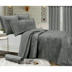 Buy 🌟 King Velvet Quilt Set By Brielle ⌛ -Greenland Home Fashions shop detailZORL021