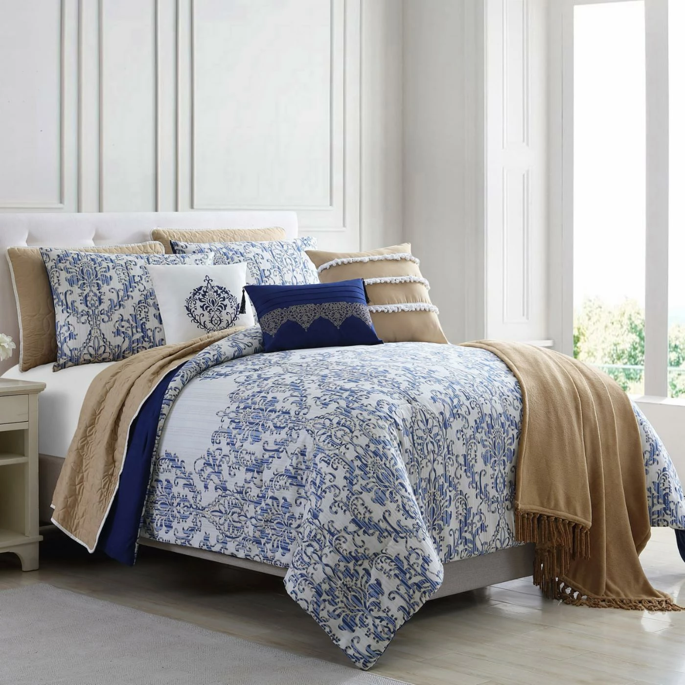 Best reviews of π Queen Paragon 10 Piece Reversible Comforter Set With Coverlet By Pacific Coast Textiles π 4 Best reviews of π Queen Paragon 10 Piece Reversible Comforter Set With Coverlet By Pacific Coast Textiles π - Image 2