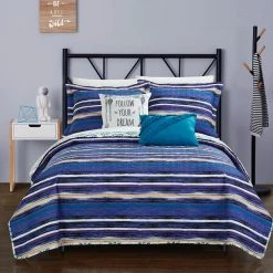 Discount 🔔 Full/Double 5 Piece Kammi Quilt Cover Set By Chic Home 👍 -Greenland Home Fashions shop inuseCHIH679