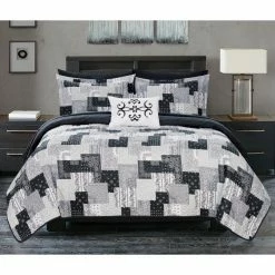 Discount π₯ King Viona Quilt Set Bed In A Bag By Chic Home π 13 Discount π₯ King Viona Quilt Set Bed In A Bag By Chic Home π -Greenland Home Fashions shop inuseCHIH806