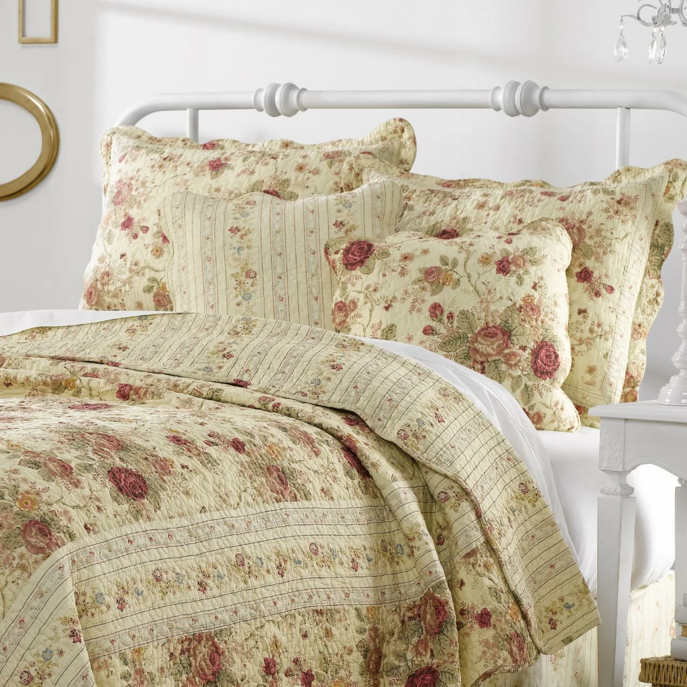 Buy π King Greenland Home Fashions Antique Rose - Quilt Set Includes Bonus 18 In. Pillow β€οΈ 4 Buy π King Greenland Home Fashions Antique Rose - Quilt Set Includes Bonus 18 In. Pillow β€οΈ - Image 2