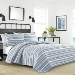 Deals 😉 King Jettison Reverse Quilt Set By Nautica 🌟 -Greenland Home Fashions shop inuseREVM1850