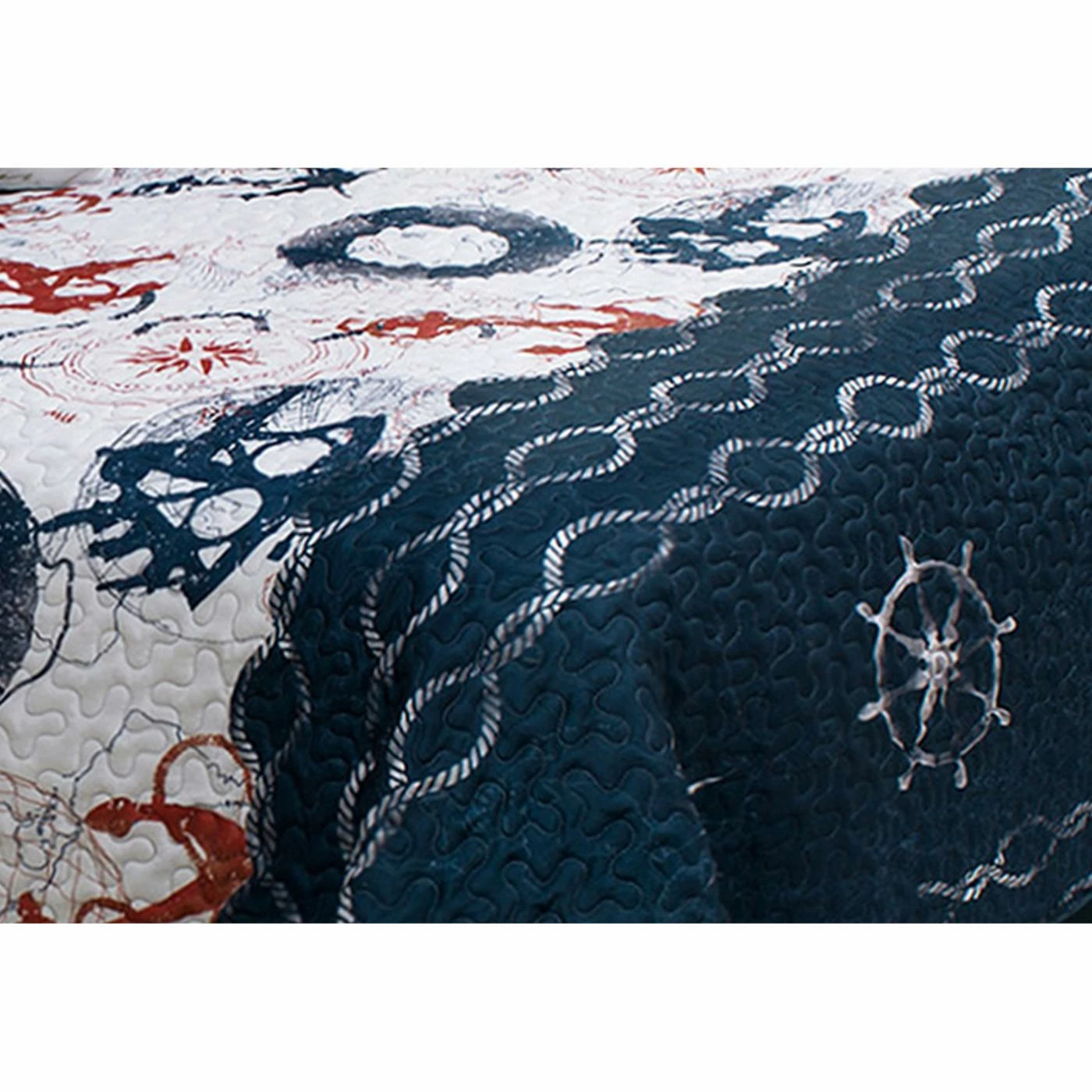 Wholesale ๐ King Ocean Club Anchor Quilt Set By Safdie And Co โญ 4 Wholesale ๐ King Ocean Club Anchor Quilt Set By Safdie And Co โญ - Image 2